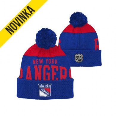 NHL, Zimná, čiapka, STETCHARK, KNIT, NEW, YORK, RANGERS, JR